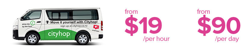 Cityhop Van Rental Pricing